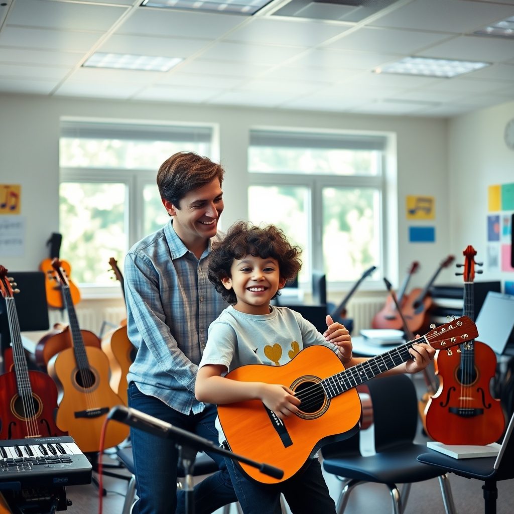 New instrumentalists learning music